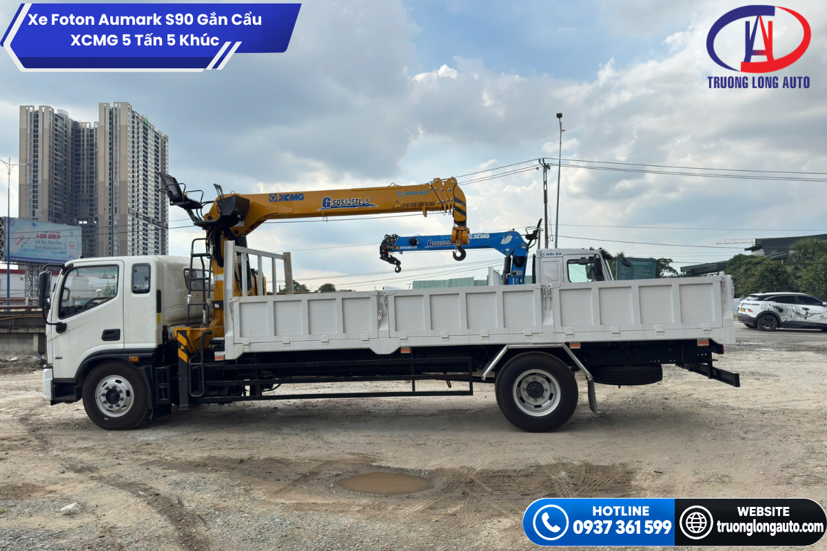 xe-foton-aumark-s90-gan-cau-xcmg-5-tan-5-khuc-3 Sát-xi gia cố chuyên dùng & Thùng hàng đóng mới tiêu chuẩn