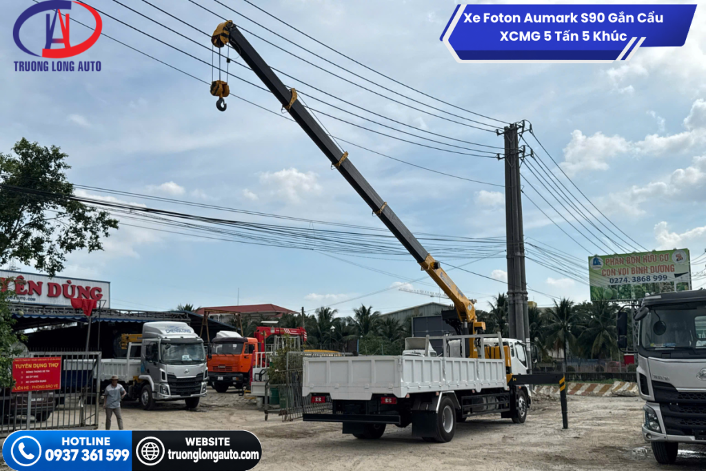 Cần cẩu XCMG 5 tấn 5 khúc (GSQS125TL-5) linh hoạt