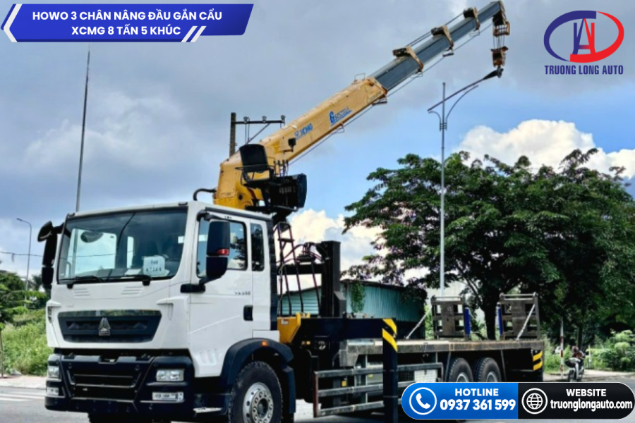 Cần cẩu thủy lực XCMG 8 tấn 5 khúc đa năng